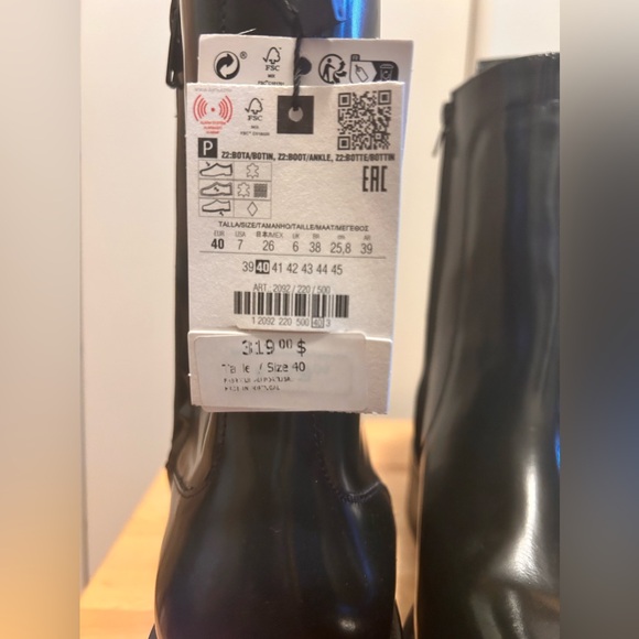 Zara High Shaft Leather Boots - Picture 8 of 8